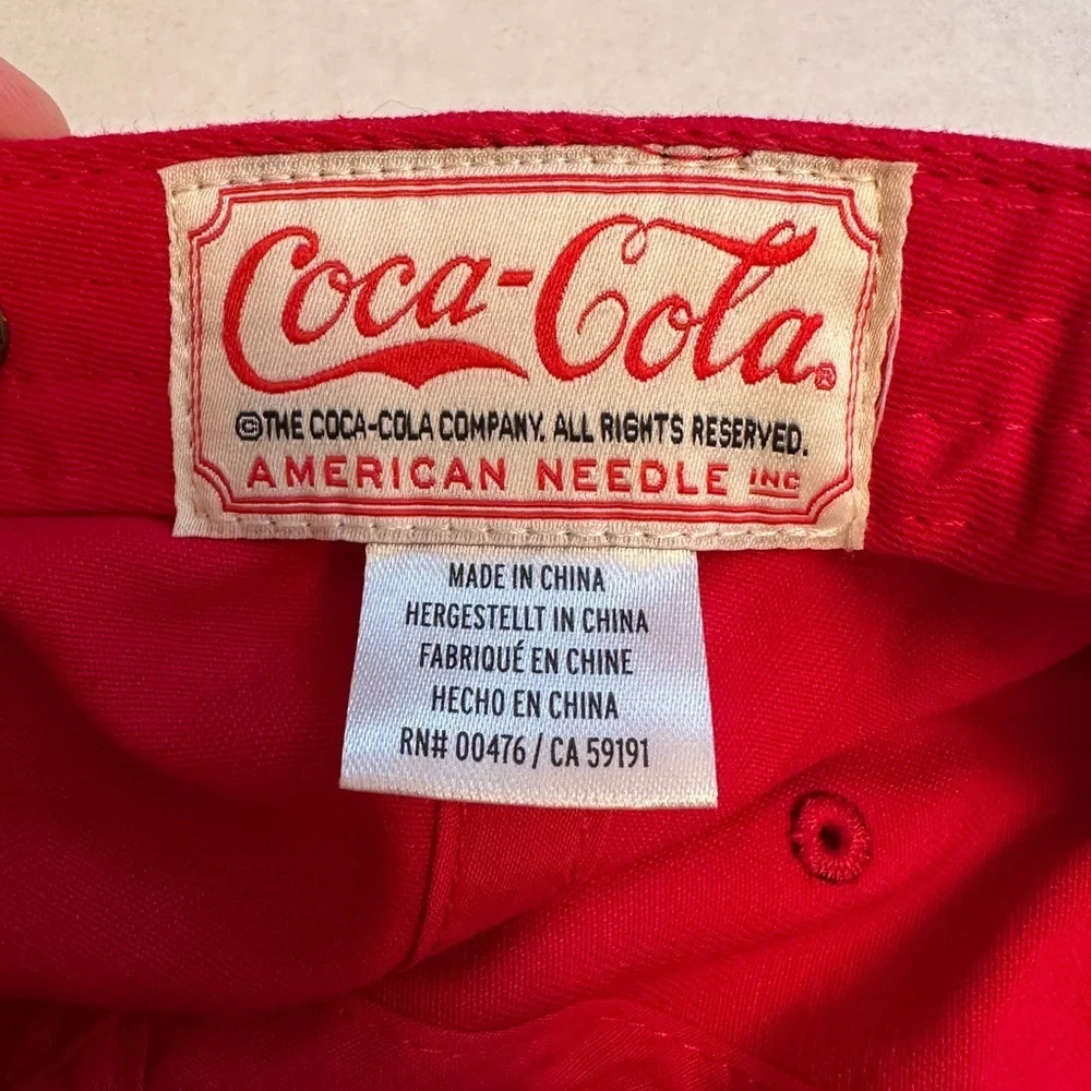 Coca-Cola American Needle‎ Snapback Adjustable Baseball Hat Cap Red Coke Soda